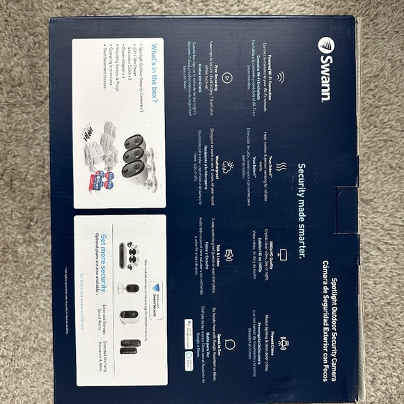 Swann Security System (Spotlight Outdoor/Indoor Camera 3Pck) SWIFI-SPOTCAMPK3-CL - Picture 3 of 16